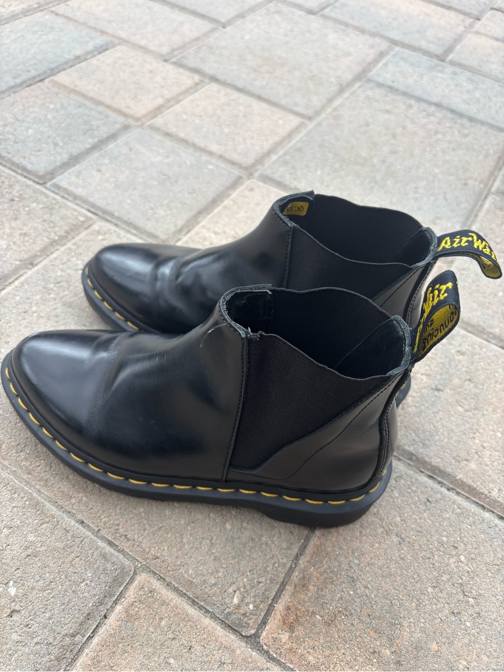Dr. Martens Bianca Smooth Black Leather Chelsea Boots Women’s 5 Discontinued